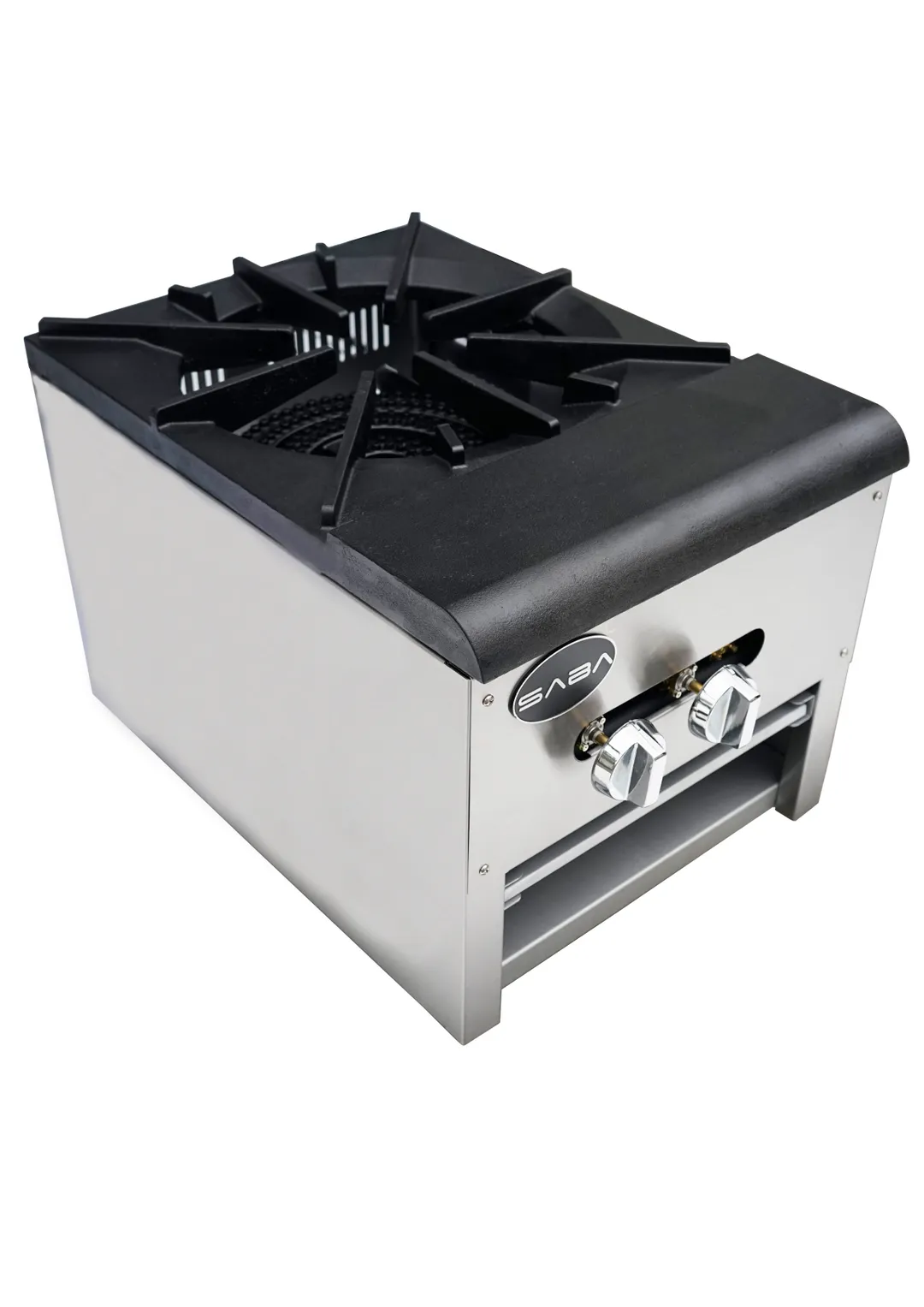Saba SP-1 18" Gas Stock Pot Range, (1) Two Ring Burner, 110.000 BTU