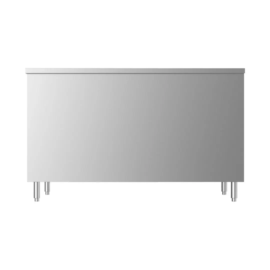 Prepline PC-2460 Cabinet Base with Sliding Doors Work Table with Mid-Shelf, 60"W X 24"D