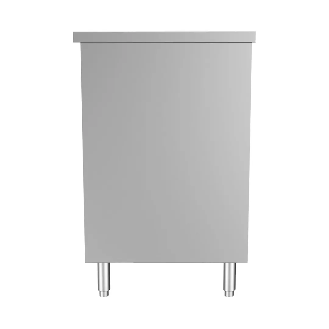 Prepline PC-2460 Cabinet Base with Sliding Doors Work Table with Mid-Shelf, 60"W X 24"D