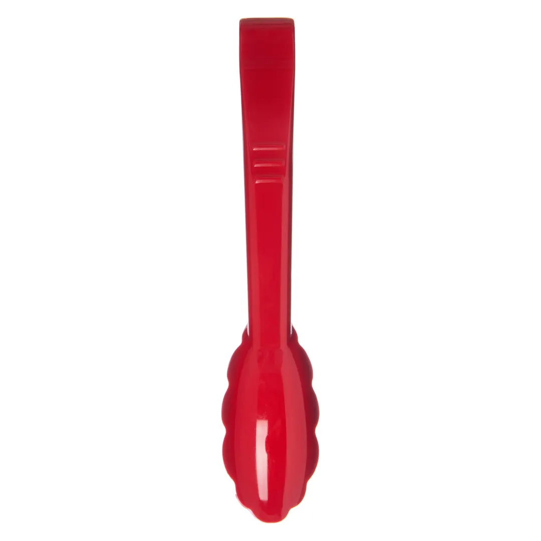 Carlisle 470905 Carly Utility Tongs – 9" Red Plastic Serving Tongs, Dishwasher Safe, Up to 212°F