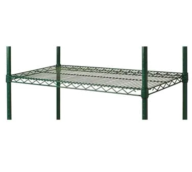 1880 Hospitality FF1430G Wire Shelf Unit, 14x30, 800 lb, Green Epoxy Coated, NSF