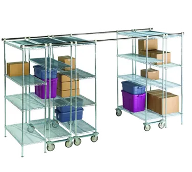 1880 Hospitality FF1836G Wire Shelf Unit, 18x36, 800 lb Capacity, Green Epoxy Coated, Zinc Underplated Steel