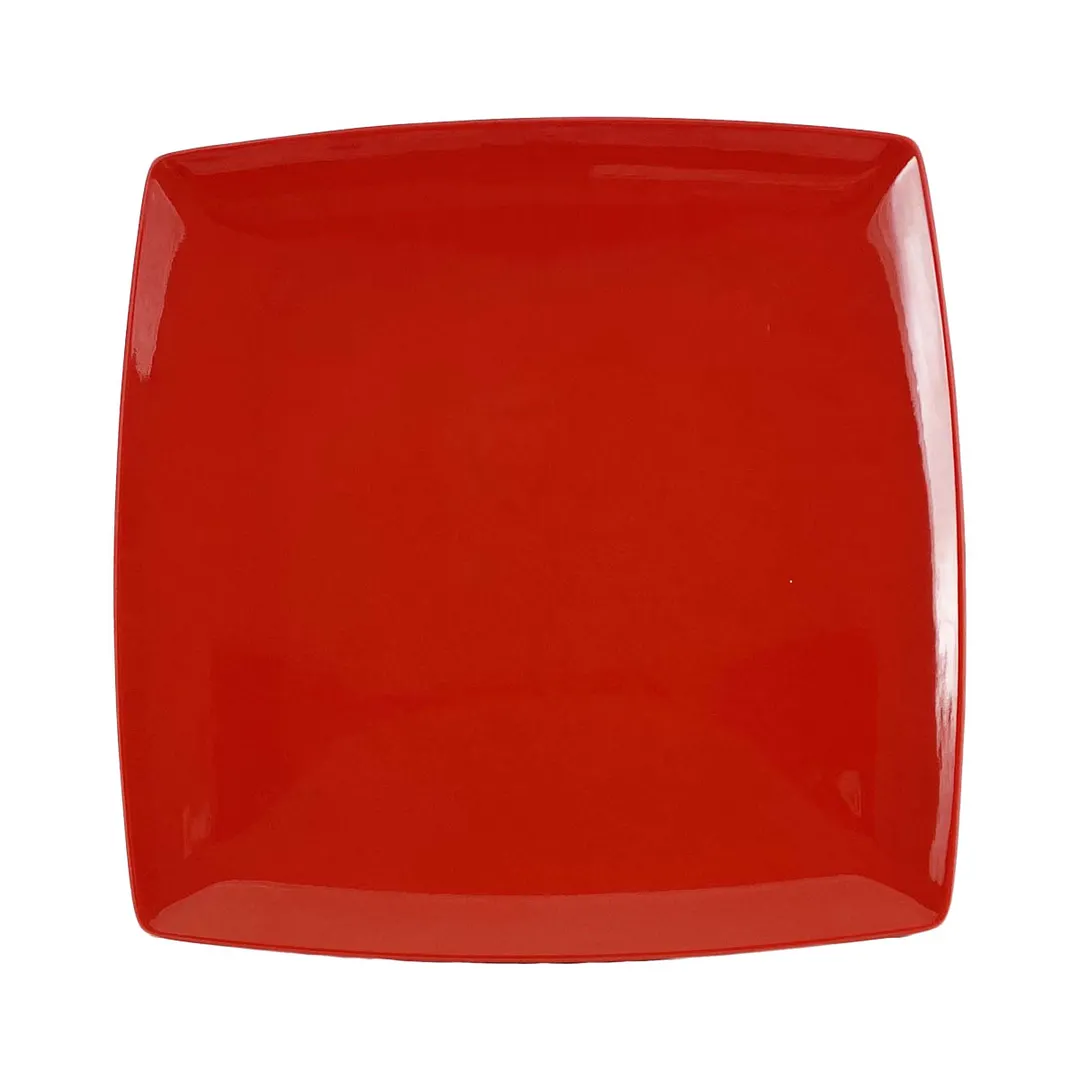 Thunder Group 29010PR Plate, 10" X 10", 1" Deep, Square - Dozen