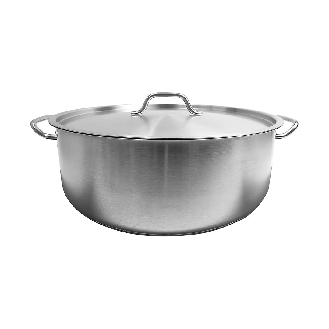 Thunder Group SLSBP4025 Brazier Pot, 25 Qt, 18-1/2" Dia. X 6-1/4" Height, 2-3/8" Welded Handle