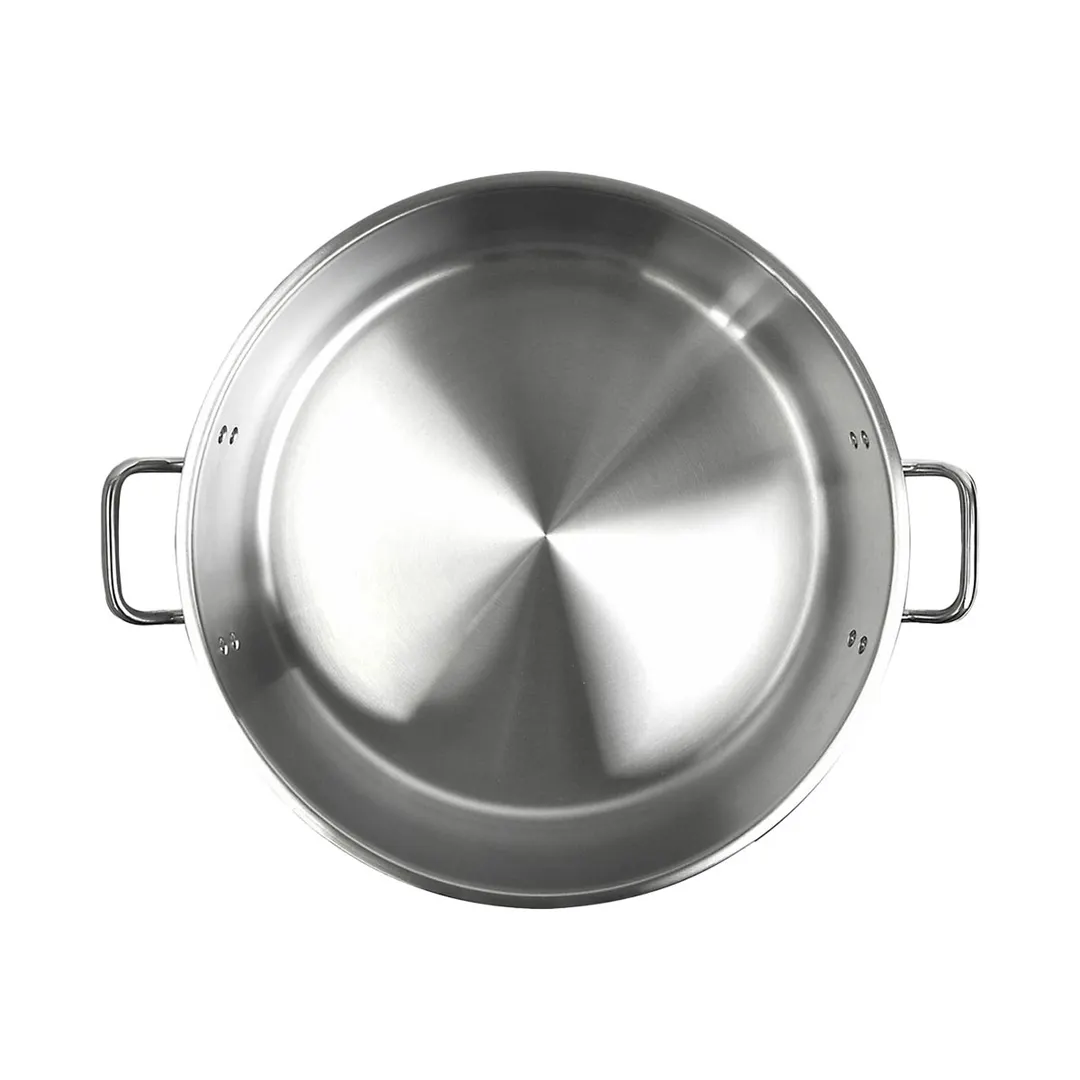 Thunder Group SLSBP4025 Brazier Pot, 25 Qt, 18-1/2" Dia. X 6-1/4" Height, 2-3/8" Welded Handle