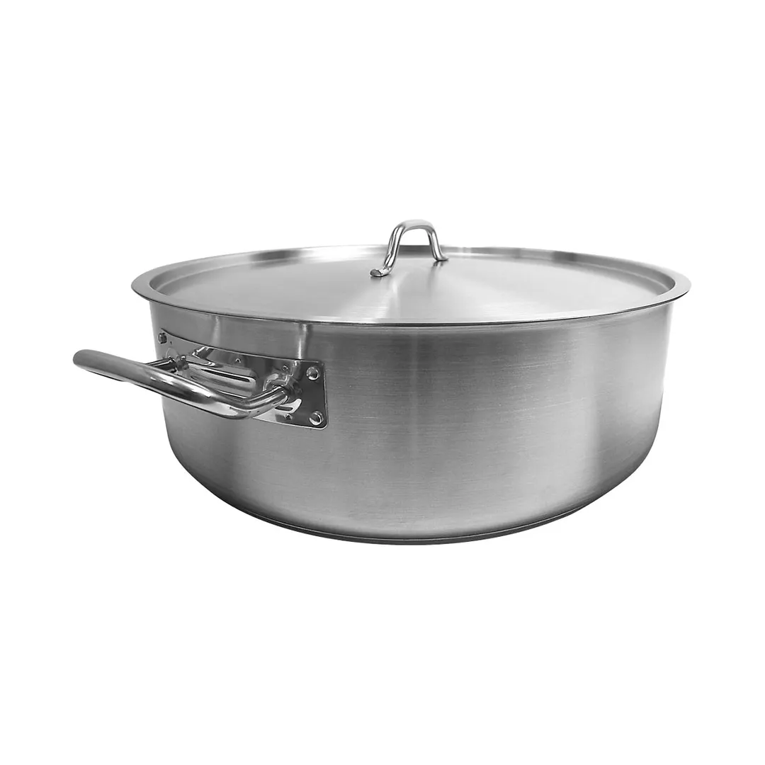 Thunder Group SLSBP4030 Brazier Pot, 30 Qt, 20-3/8" Dia. X 6-3/8" Height, 2-1/4" Welded Handle