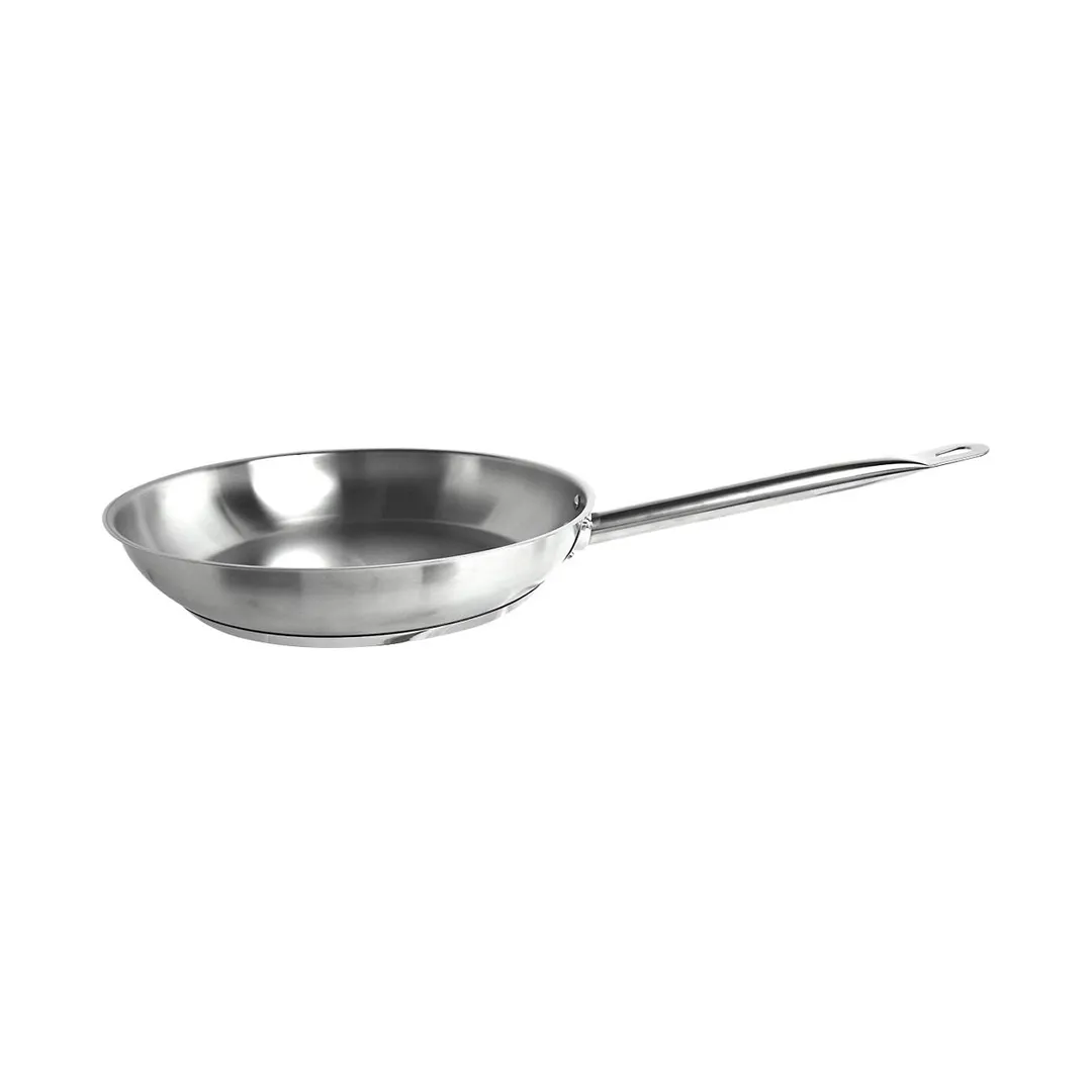 Thunder Group SLSFP4011 Fry Pan, 11" Dia. X 2-3/8" Height, 9-3/8" Welded Hollow Handle, Stainless Steel