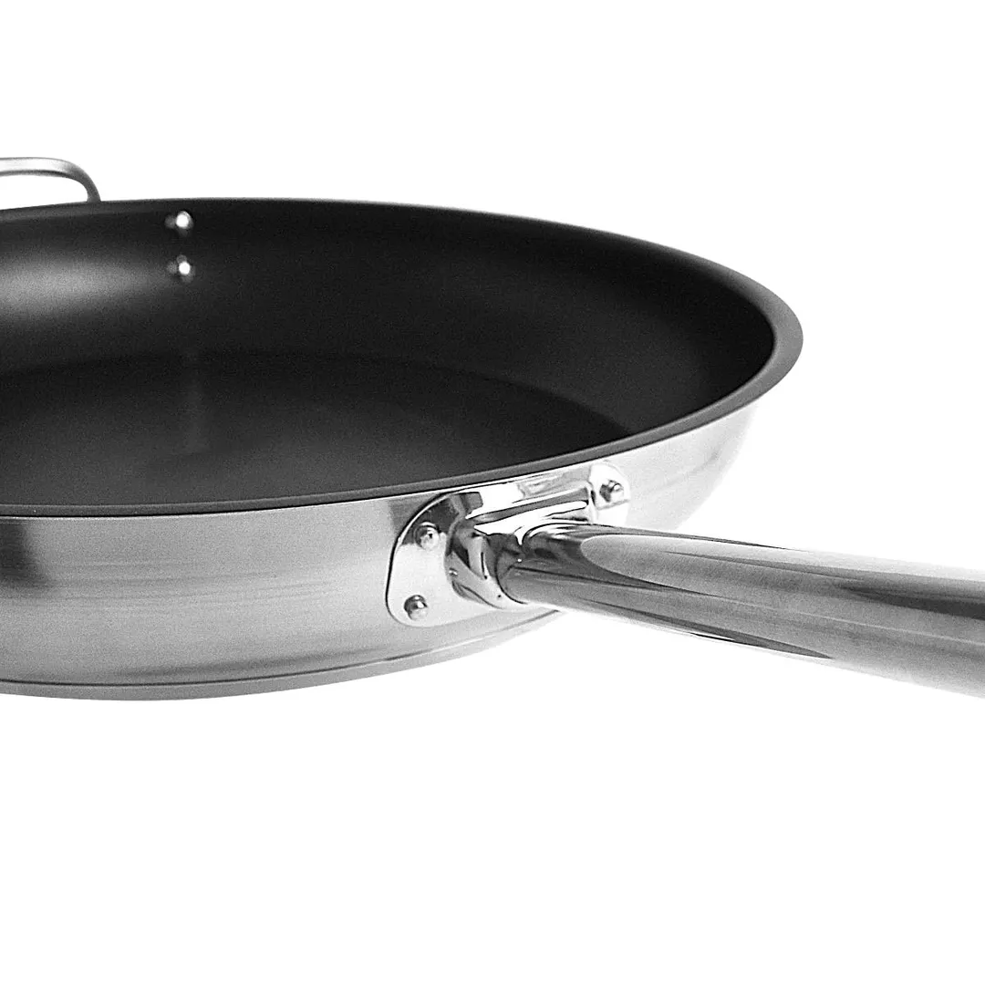 Thunder Group SLSFP4114 Fry Pan, 14" Dia. X 2-5/8" Height, 11-1/8" Welded Hollow Handle