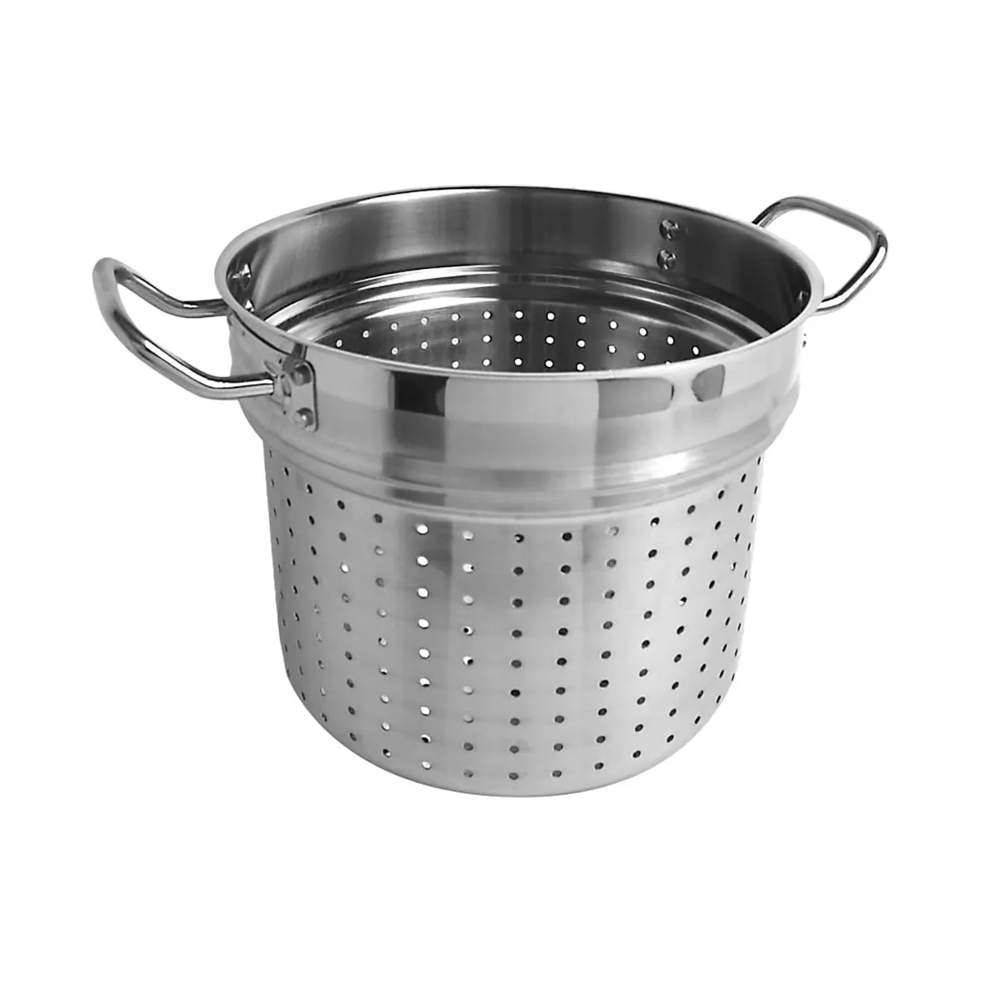 Thunder Group SLSPC4012 Pasta Cooker, 12 Qt, Outer Pan: 10-7/8" Dia. X 9-3/8" Height, Inner Basket: 9-5/8" Dia. X 8-1/2" Height