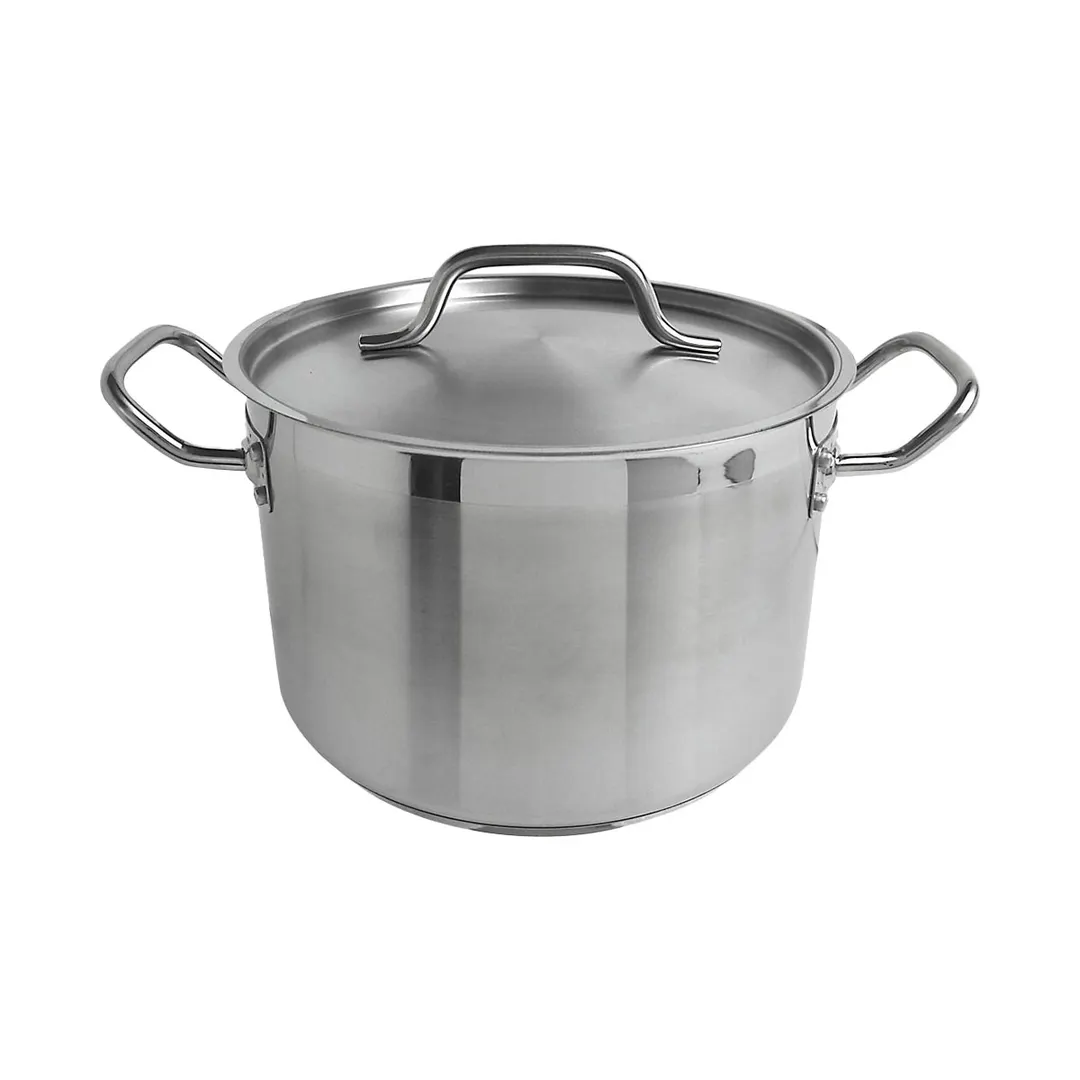 Thunder Group SLSPS4008 Stock Pot, 8 Qt, 10" Dia. X 6-5/8" Height, 2-1/2" Welded Handle