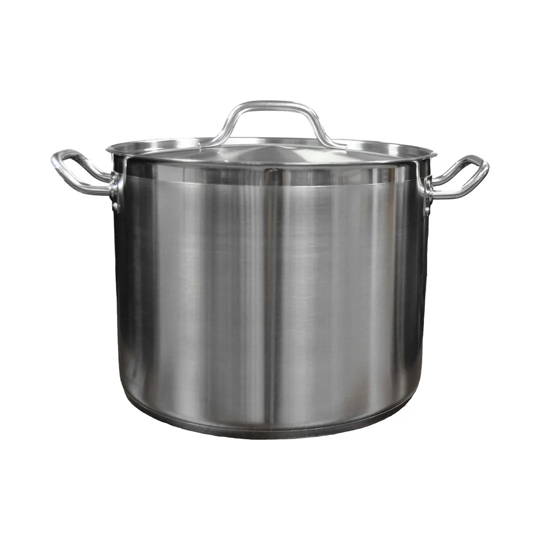 Thunder Group SLSPS4024 Stock Pot, 24 Qt, 14" Dia. X 10-3/8" Height, 2-1/4" Welded Handle
