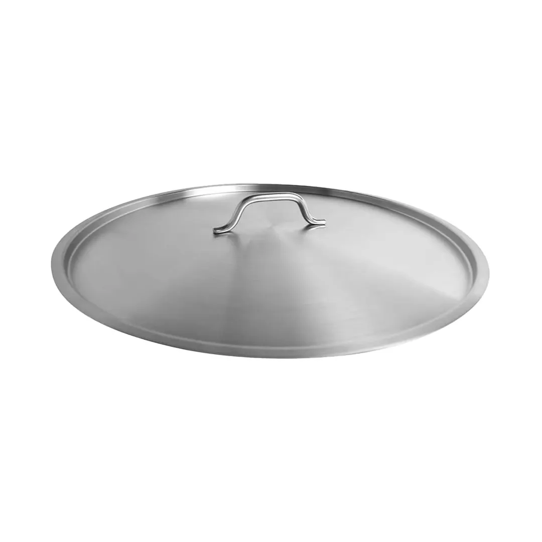 Thunder Group SLSPS4060C Stock Pot Lid, 18-1/2" Dia. X 1/2" Thickness, For SLSPS4060 & SLSBP4025, Stainless Steel