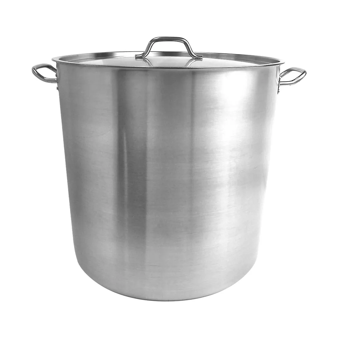 Thunder Group SLSPS4100 Stock Pot, 100 Qt, 20-1/2" Dia. X 19-5/8" Height, 2-3/8" Welded Handle