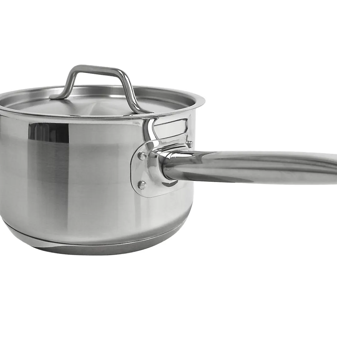 Thunder Group SLSSP4020 Sauce Pan, 2 Qt, 7" Dia. X 4" Height, 7-1/4" Welded Hollow Handle