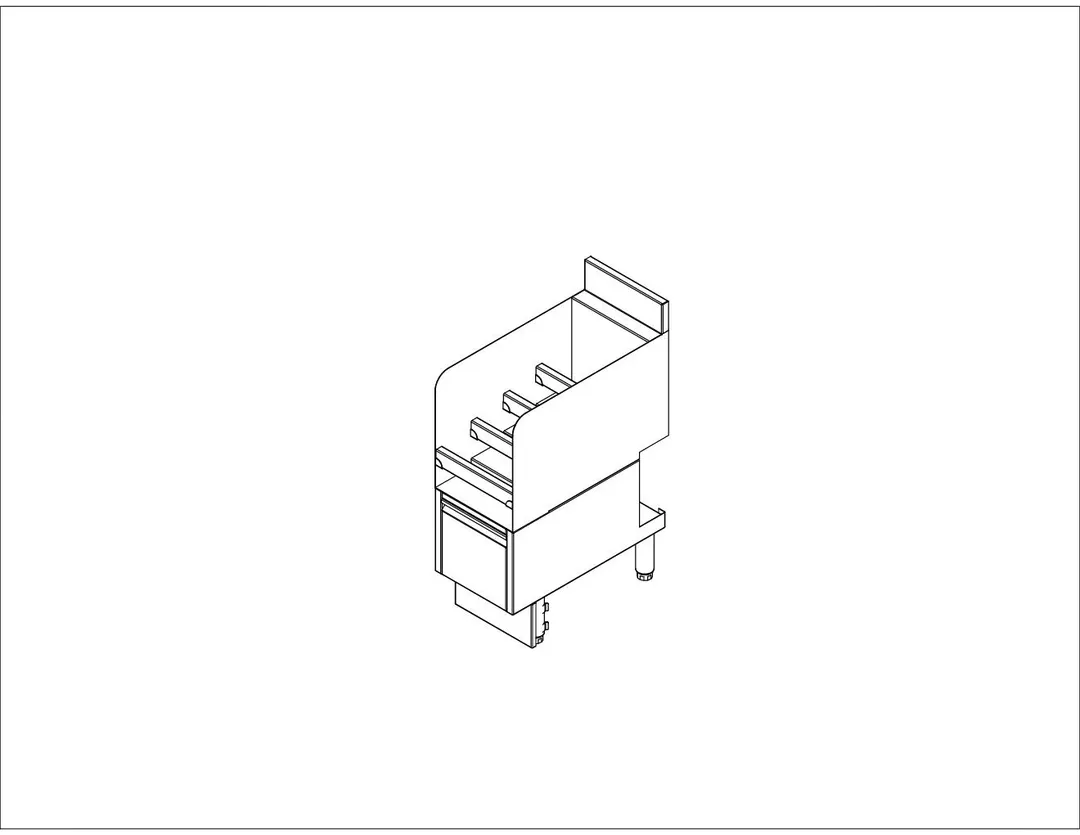 EuroBar EBULD24 Underbar Bottle Storage Display Unit
