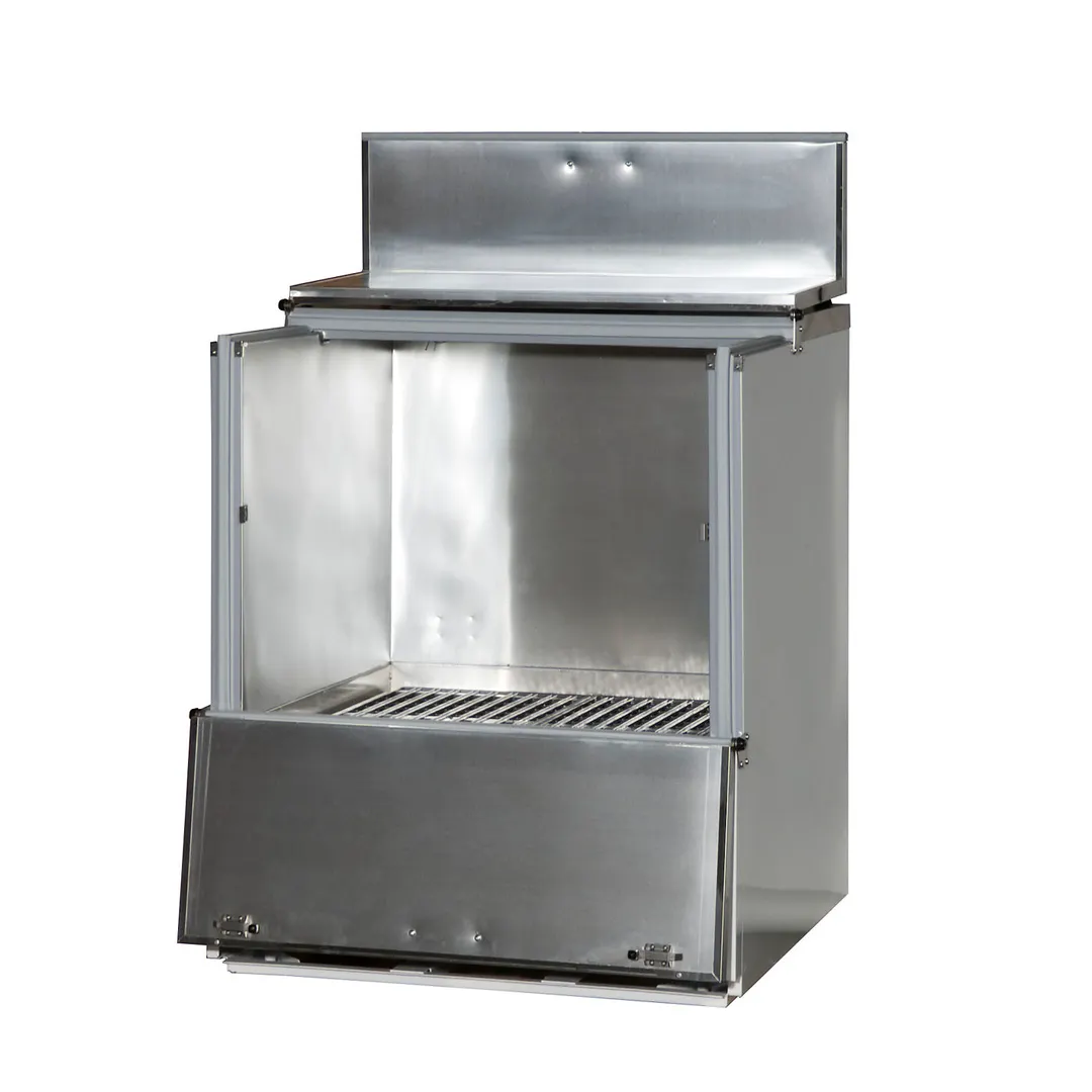 Powers 681 Milk Case Cooler - 33" Wide, 11.2 cu ft, 8 x 13" Crates, White Door, 1/5 HP, 115V, USA