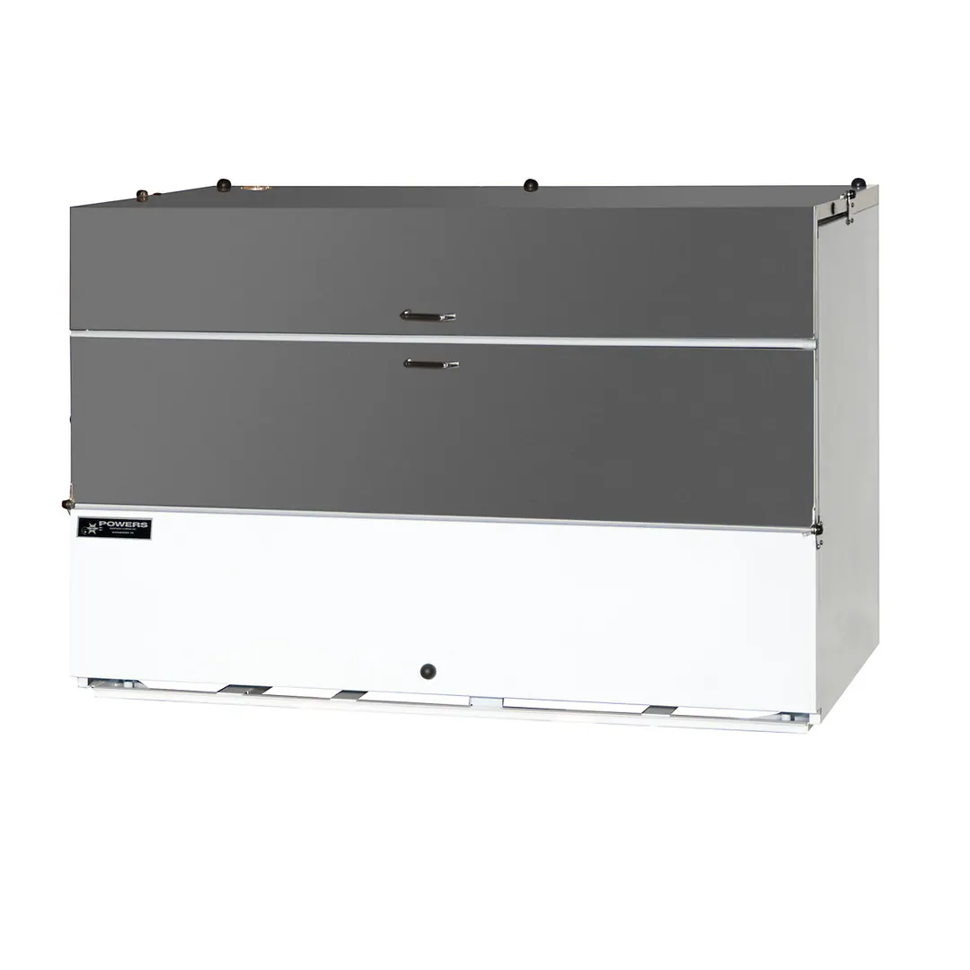 Powers 780 Milk Case Cooler – 59" Wide, 21.4 Cu Ft, 16 13"×13" Crates, Single‑Access White R290, 115V