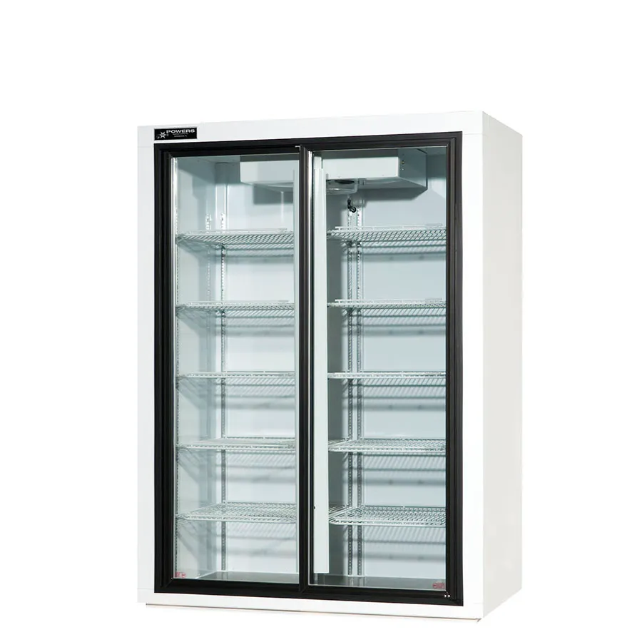 Powers BR52SD Merchandiser Refrigerator – 54" Wide, 51 cu.ft., 2‑Section, White, 1/2 HP