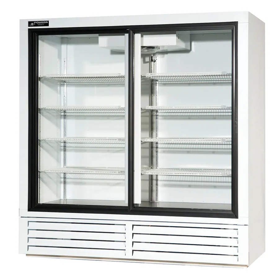 Powers BS70SDHC Beverage Cooler, two-section, 70"W, 54.0 cu. ft.