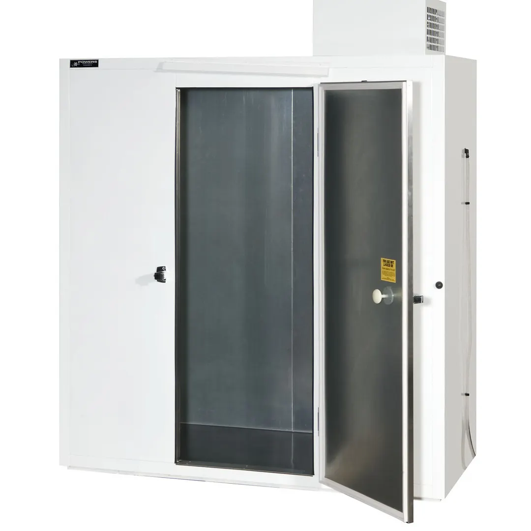 Powers BT70 Bottle Cooler, 70" Wide 74 cu ft White Finish, Steel Door, 1/3 HP 115V Made in USA