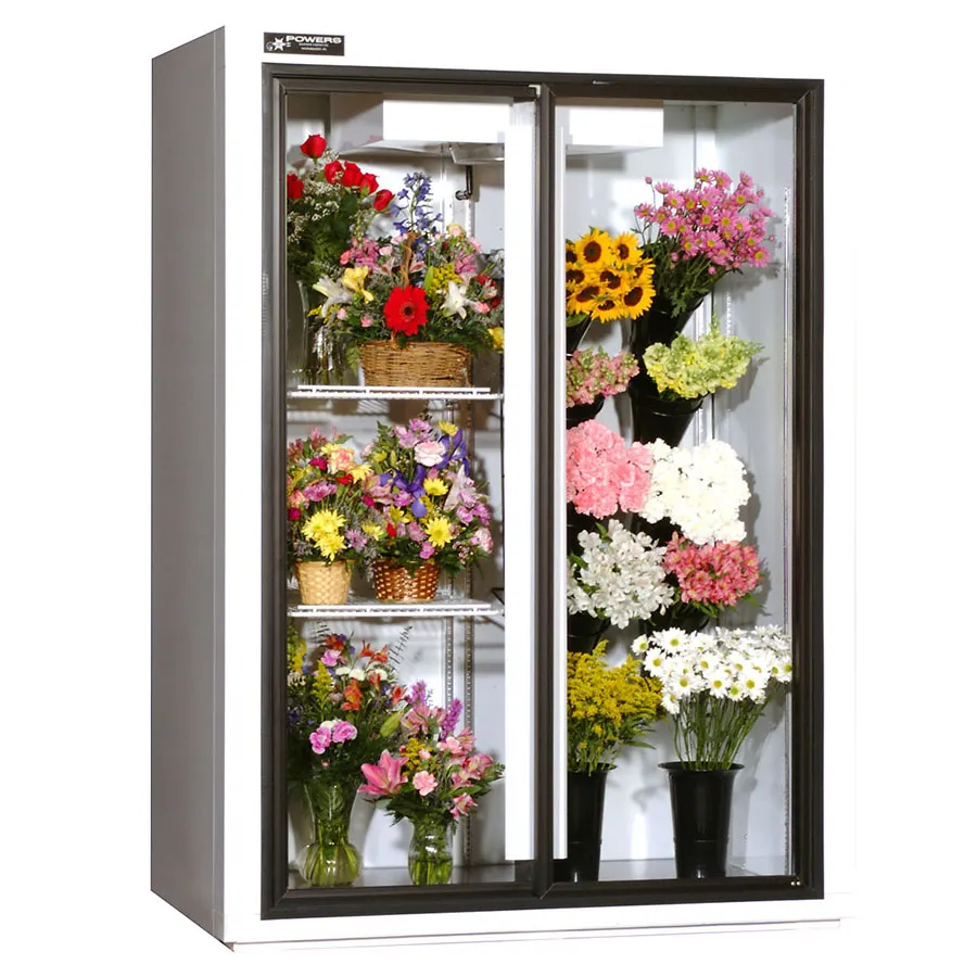 Powers FR52SD Floral Cooler – Two‑Section 52" W, 49 cu ft