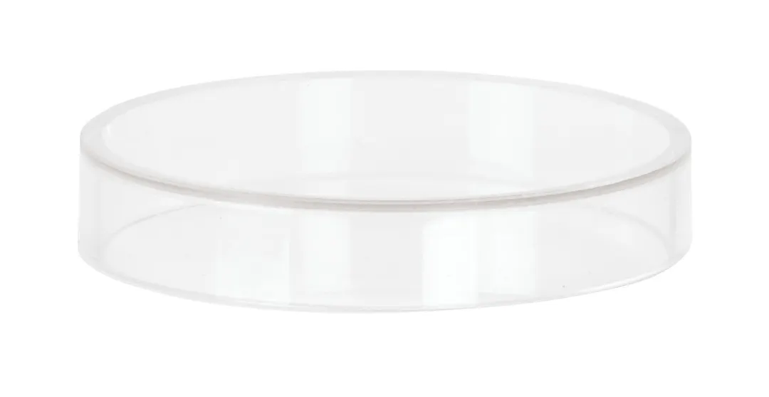 Cal-Mil 1851-4LID-12 Glass Jar Lid, 4-1/4" Diameter, 16 oz Capacity, Clear Plastic, Round Solid