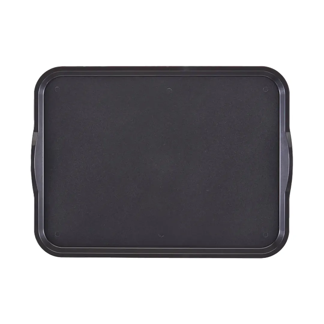 Cambro 1418CWH485 Tray, 14" x 18" Grays Plastic, Smoked Metal, Handles, Lugs, NSF, Dishwasher‑Safe