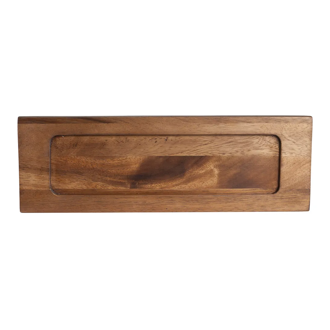 Steelite 6525T186 Flight Paddle, 13.875" x 4.625" Wood Underliner, Beer/Wine, Hand Wash - 1 Dozen
