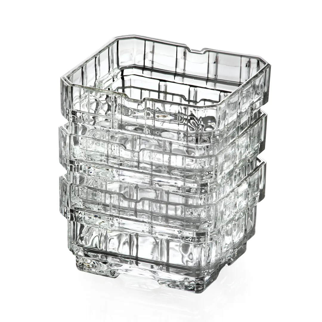 Steelite 689RCR454 - Dessert Dish, 12 Oz, 3.5" Dia x 2" H, EcoCrystal, Click Clack - 1 Dozen
