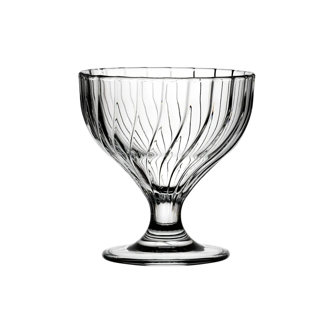 Steelite P51819 Ice Cream Cup 8.5 Oz 3.875"×4.125" Stem Non‑Tempered Soda Lime Glass Safe - 1 Dozen