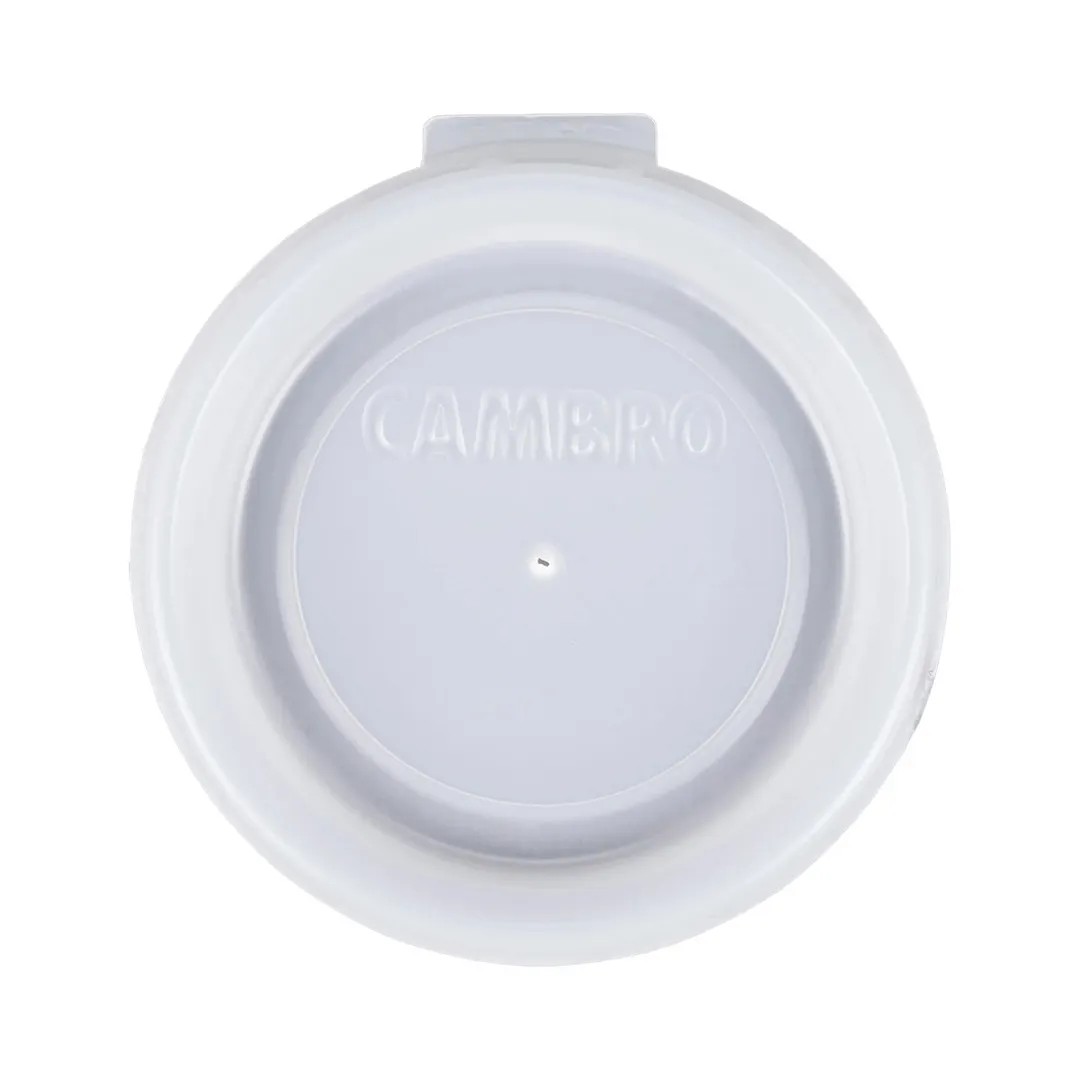 Cambro CLAM8B5S190 CamLid Cup Lids, Clear, Straw Slot, Fits HT16CW & LT16 Tumblers - 2000/Case