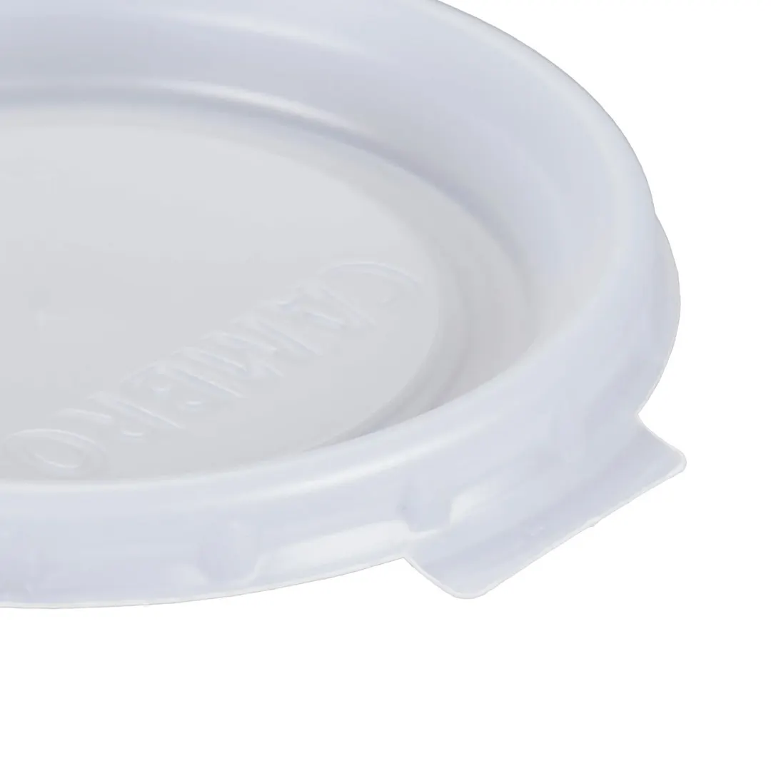 Cambro CLAM8B5S190 CamLid Cup Lids, Clear, Straw Slot, Fits HT16CW & LT16 Tumblers - 2000/Case