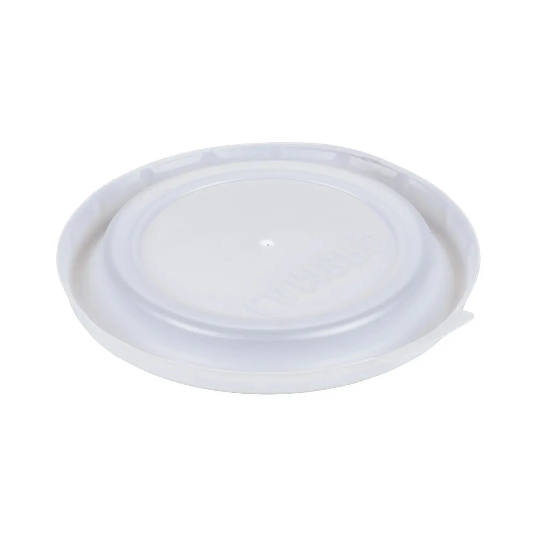 Cambro CLAM8B5S190 CamLid Cup Lids, Clear, Straw Slot, Fits HT16CW & LT16 Tumblers - 2000/Case