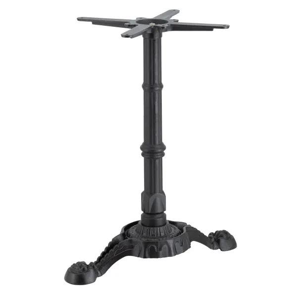 G & A BFH0522 Bar Height Cast Iron Table Base, 5x22 Spread, Black Finish
