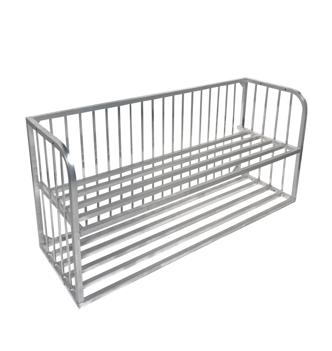 Channel BWA-5W-2SH Boat Rack, Wall Mounted, 2-Shelf, 60"W x 20"D x 29"H, Aluminum Construction