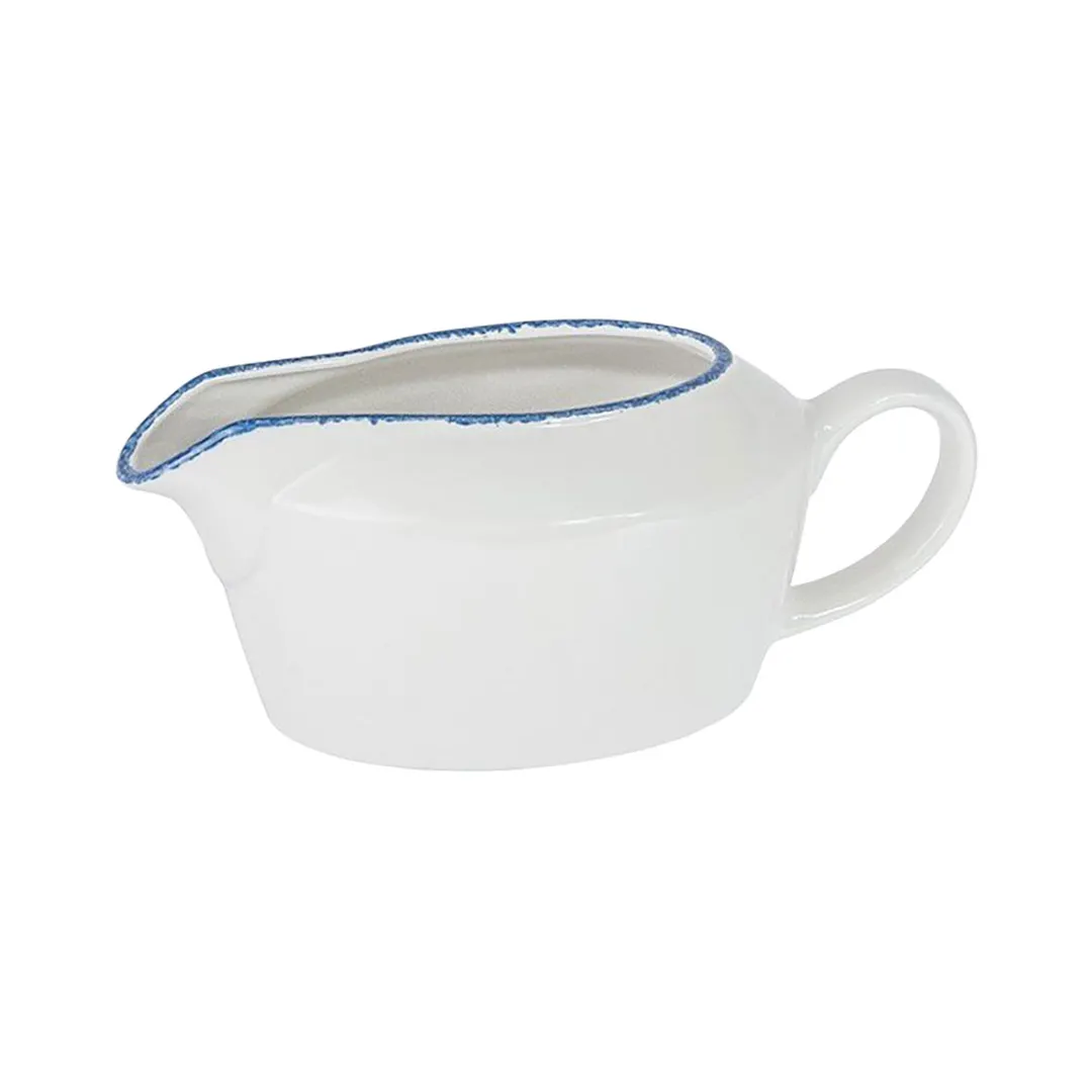 Steelite 17100844 - Madison Sauce Boat, 4.5 oz, 2.37" x 2.0" China, Blue, Oven Safe 530°F - 1 Dozen