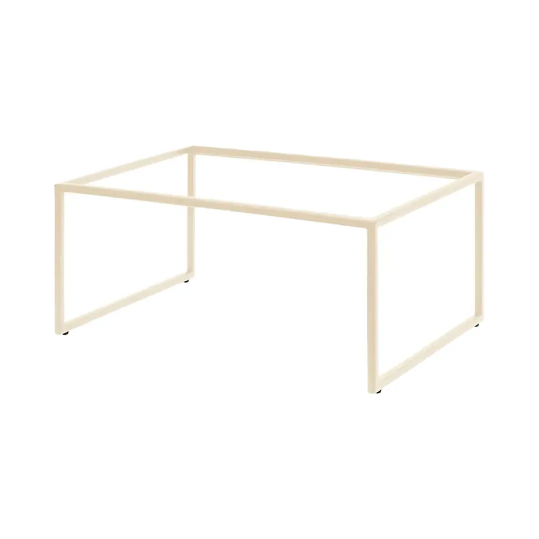Steelite 7365MW332 Rectangle Display Riser, Pivot, Ivory Metal, 21.875" x 13.875" x 9"