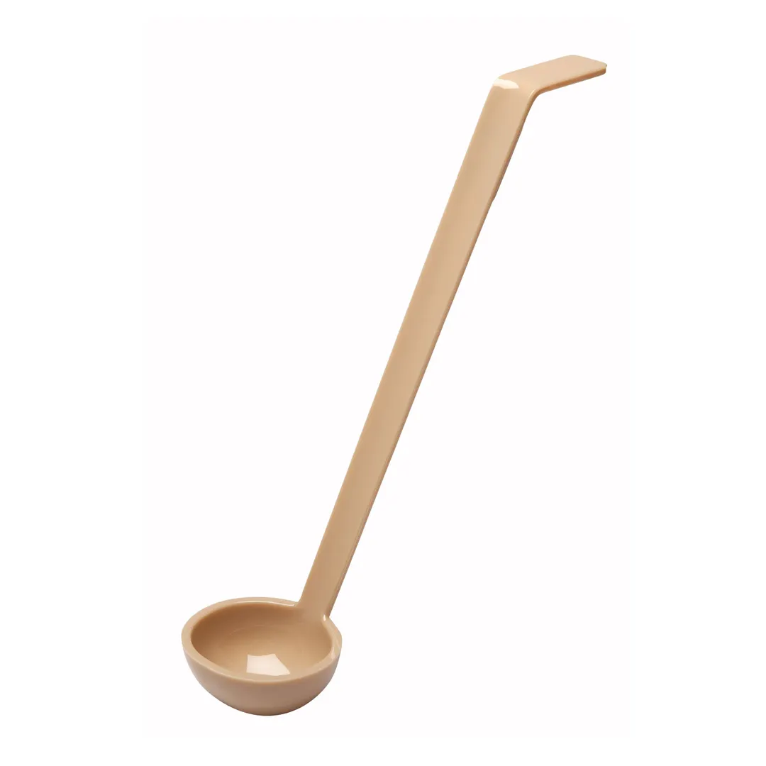 Cambro LD105133 Ladle, 10-9/16" Length, 1 oz, Beige Polycarbonate, NSF, Made in USA