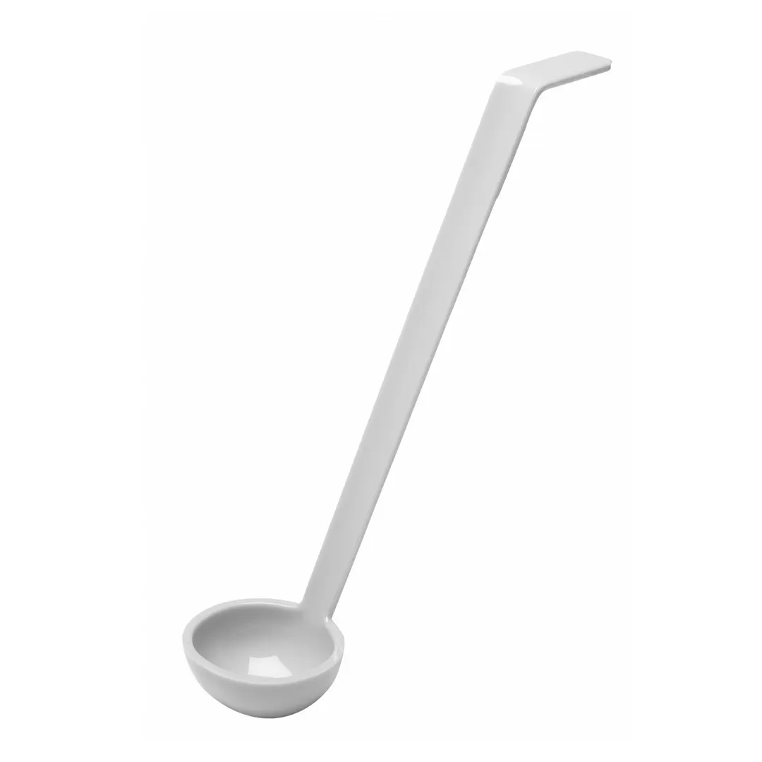 Cambro LD105148 - 10" Polycarbonate Ladle, 1 oz, White, NSF, Made in USA