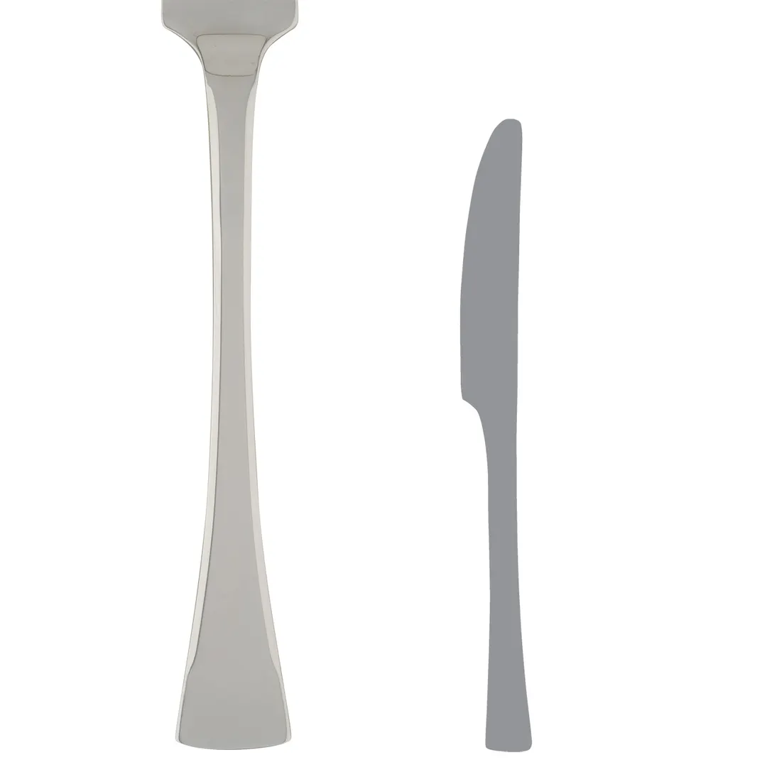 Steelite 5304S051 Dessert Knife – 8-1/4" Handle, 13/0 Stainless Steel, WNK Eclipse Finish - 1 Dozen