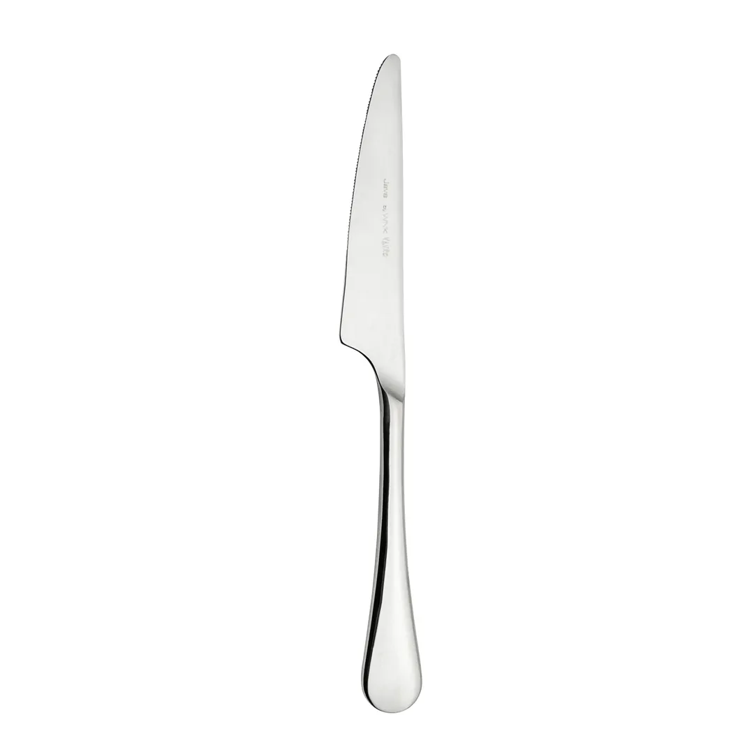 Steelite 5374S052 Dessert Knife, 8-1/4" Solid Handle, 13/0 Stainless Steel, WNK Java - 1 Dozen