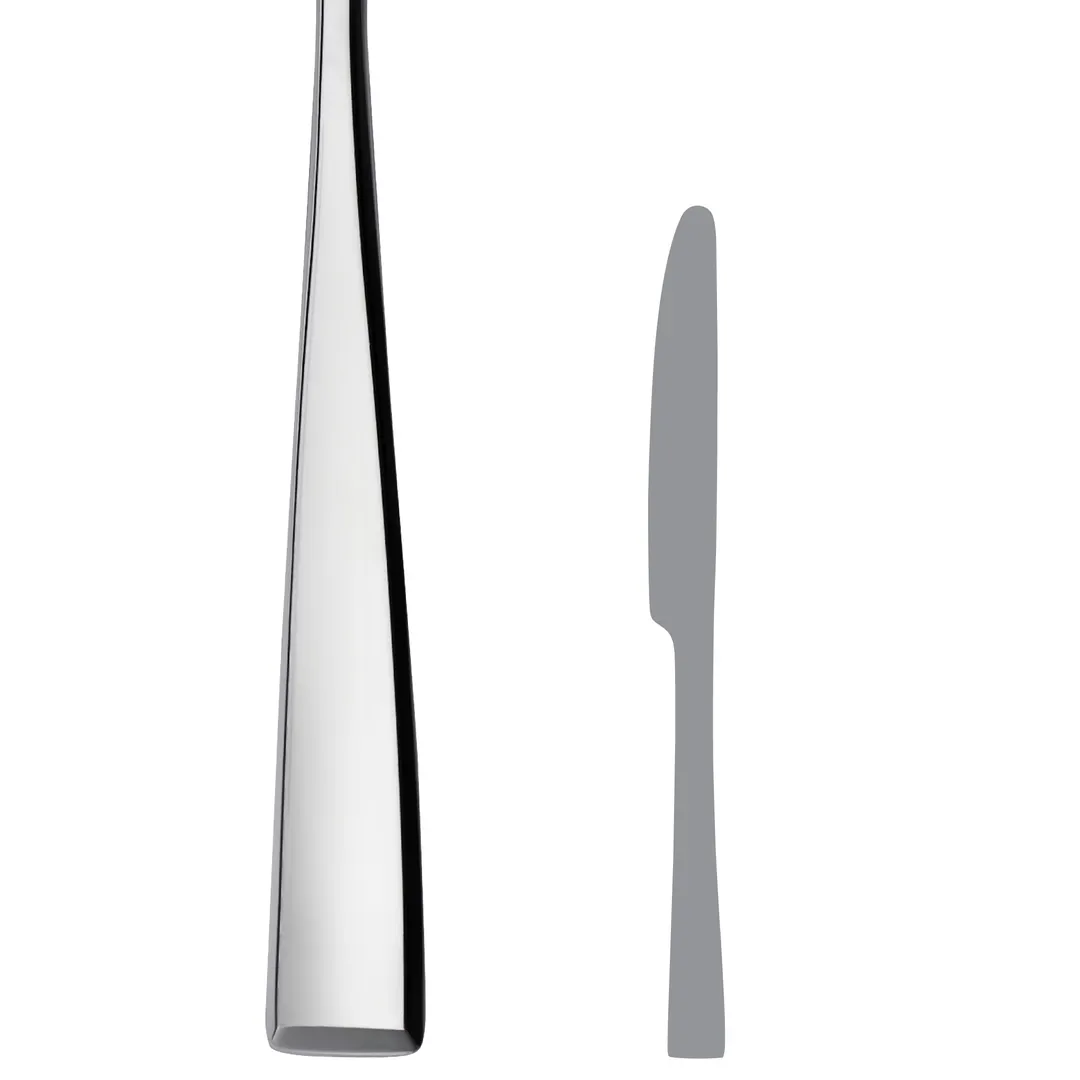 Steelite 5740SX051 Dessert Knife – 7-7/8" Length, 13/0 Stainless Steel Hartman Folio - 1 Dozen