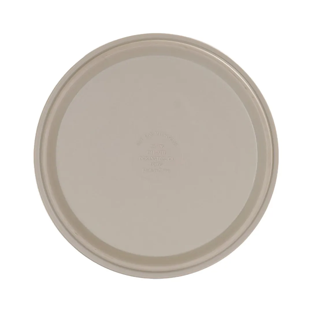 Cal-Mil 22017-6-102 Hudson Plate, 6" Dia x 1.5" H, Gray Melamine, Stackable, Dishwasher Safe