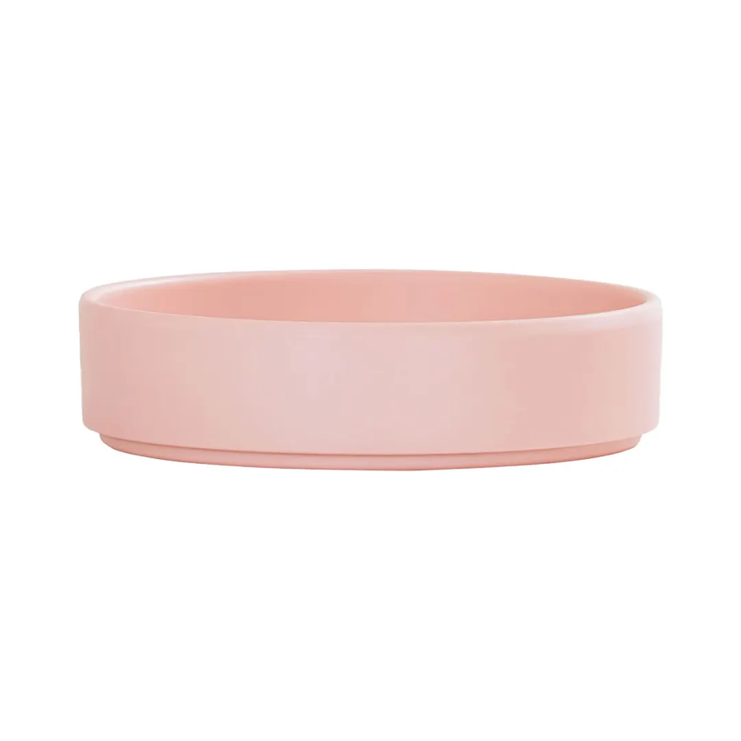 Cal-Mil 22017-6-108 Plate - 6" Dia x 1.5" High, Blush Pink Melamine, Dishwasher Safe