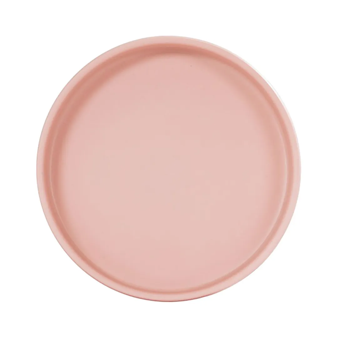 Cal-Mil 22017-6-108 Plate - 6" Dia x 1.5" High, Blush Pink Melamine, Dishwasher Safe