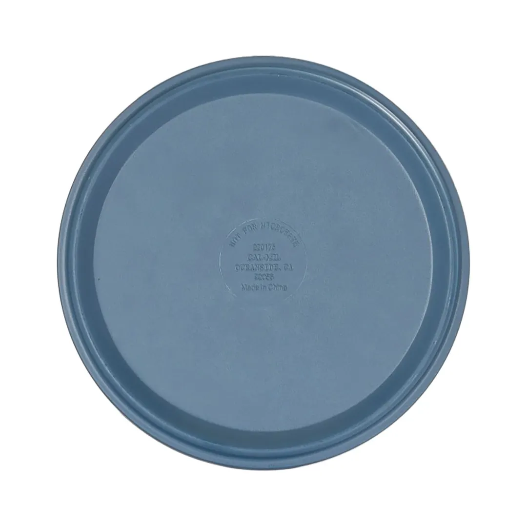 Cal-Mil 22017-6-111 Hudson Plate – 6" Dia x 1.5" H, Round Blue Melamine, Stackable, Dishwasher Safe