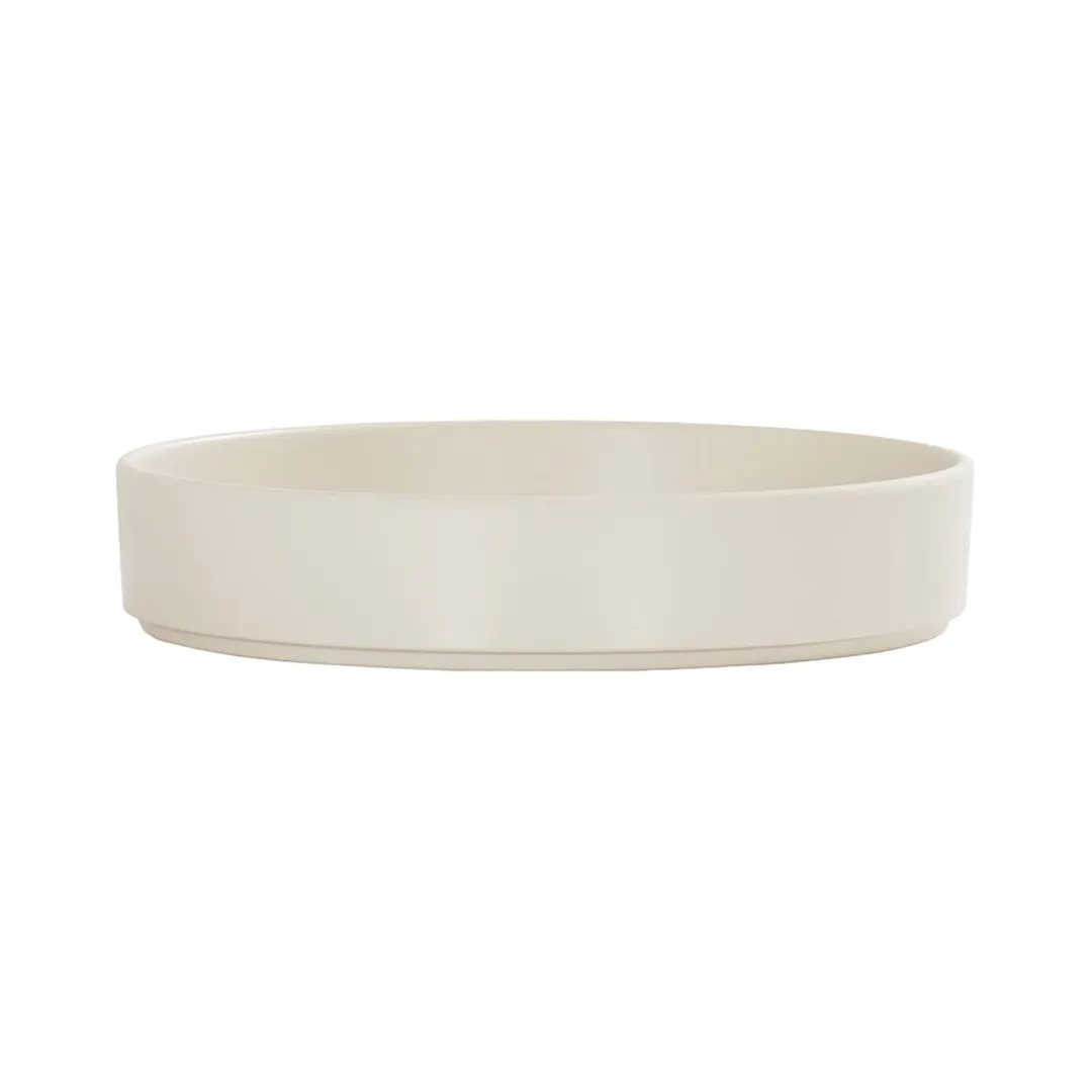 Cal-Mil 22017-8-103 Hudson Plate, 8.25" Dia. X 1.5"H, Round, Low Rim