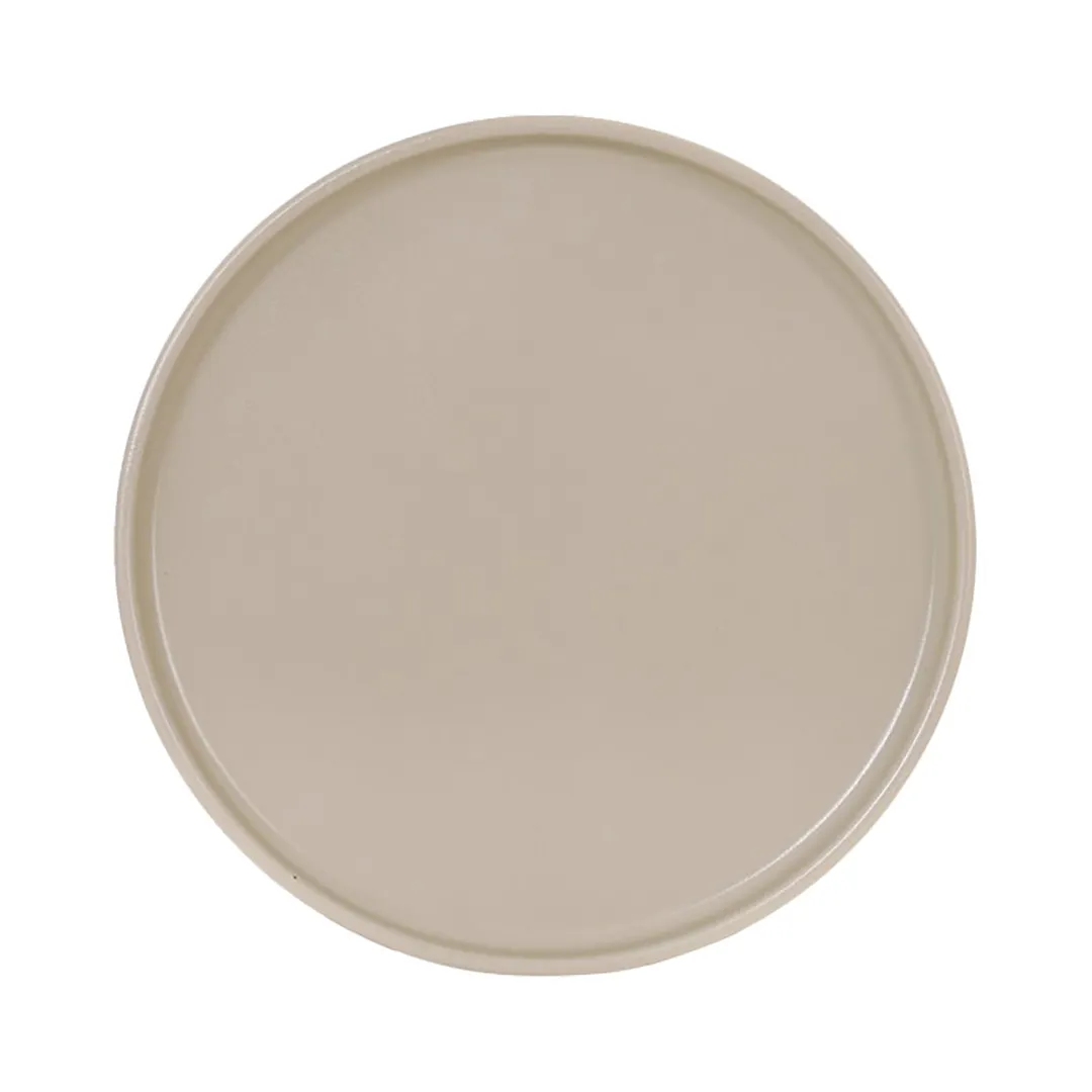 Cal-Mil 22026-8-125 Hudson Plate, 8.25" Dia. X 1"H, Round, Low Rim