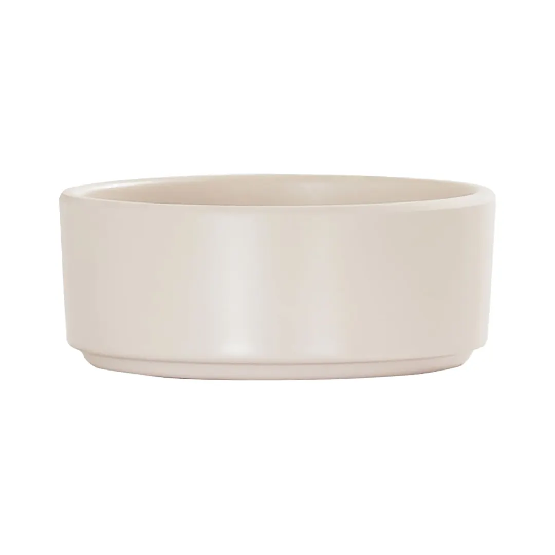 Cal-Mil 22027-103 Hudson Ramekin, 4" Dia. x 1.5"H, Ivory Melamine, Dishwasher Safe
