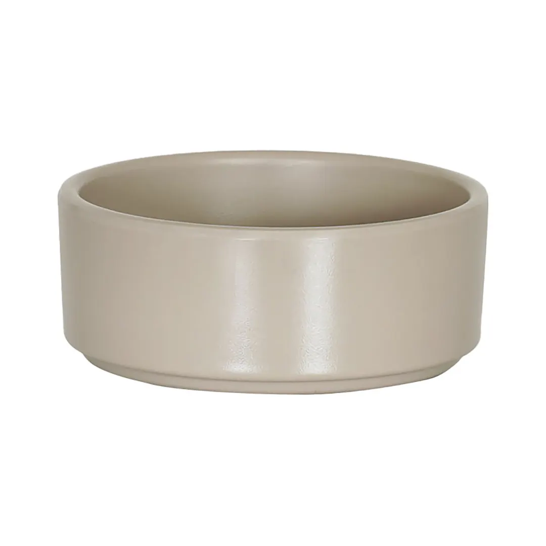 Cal-Mil 22027-125 Hudson Ramekin, 4" Dia. X 1.5"H, Round, Melamine, Taupe, Dishwasher Safe